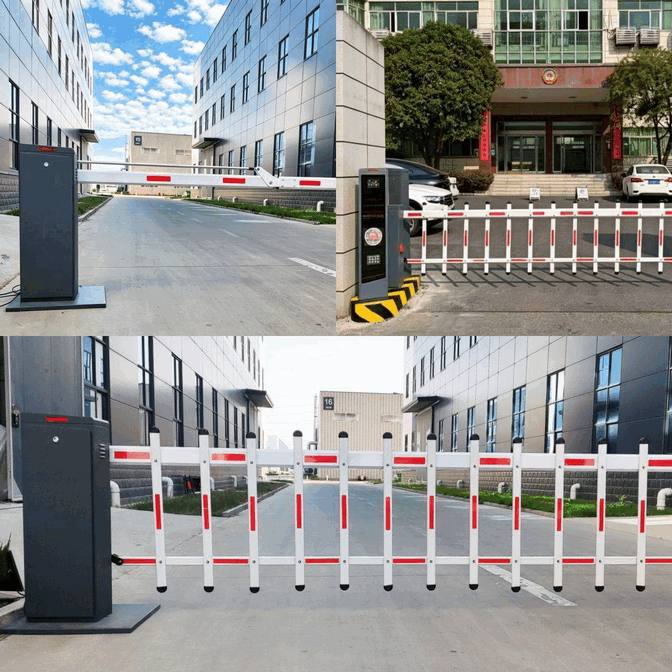 Professional Aluminum Alloy Automatic Boom Barrier Gate with Integrated Night-Vision Surveillance Camera – Advanced Security Access Control System