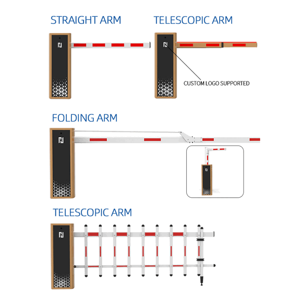 High-Speed UHF Long-Range RFID Automatic Boom Barrier Gate – 24V DC Intelligent Access Control System for Cars and Motorcycles