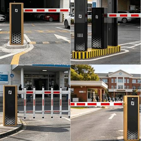 High-Speed UHF Long-Range RFID Automatic Boom Barrier Gate – 24V DC Intelligent Access Control System for Cars and Motorcycles